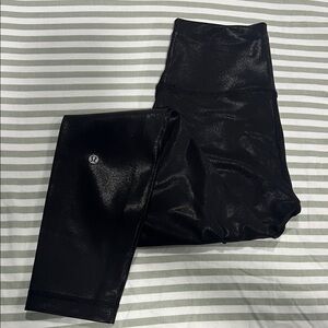Lululemon Shimmering Black Leggings full length